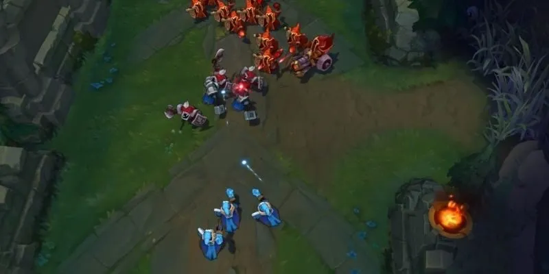 Cách giữ lính đóng băng lane